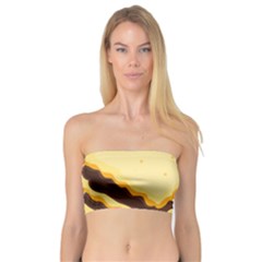 Sandwich Biscuit Chocolate Bread Bandeau Top by Mariart