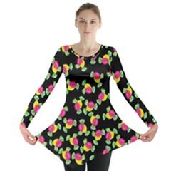 Candy Pattern Long Sleeve Tunic  by Valentinaart