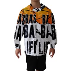 Basketball Is My Life Hooded Wind Breaker (kids) by Valentinaart