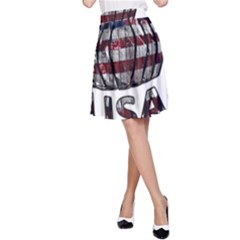 Usa Bowling  A-line Skirt by Valentinaart