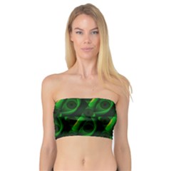 Green Eye Line Triangle Poljka Bandeau Top by Mariart