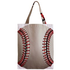 Baseball Zipper Classic Tote Bag by BangZart