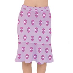 Alien Pattern Pink Mermaid Skirt by BangZart