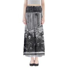 1927 Solvay Conference On Quantum Mechanics Full Length Maxi Skirt by thearts