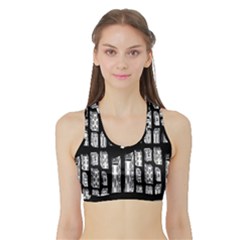 Numbers Cards 7898 Sports Bra With Border by MRTACPANS