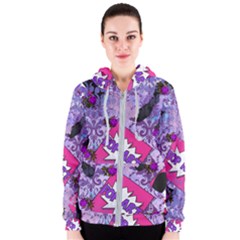 Purlpe Retro Pop Women s Zipper Hoodie by snowwhitegirl