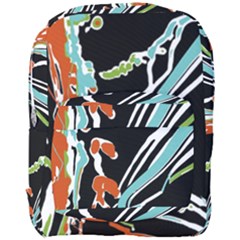 Multicolor Abstract Design Full Print Backpack by dflcprints