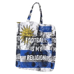 Football Is My Religion Giant Grocery Zipper Tote by Valentinaart