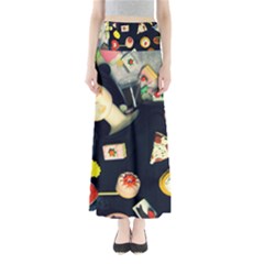 Food Full Length Maxi Skirt by snowwhitegirl