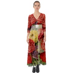 Flowers 1776541 1920 Button Up Boho Maxi Dress by vintage2030