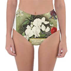 Flowers 1776617 1920 Reversible High-waist Bikini Bottoms by vintage2030