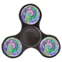 Groovy Abstract Aqua And Navy Lava Liquid Swirl Finger Spinner View1