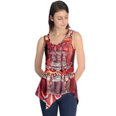 Mechanical Droid Mandelbulb Sleeveless Tunic by Pakrebo