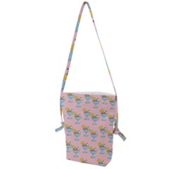 Ice Cream Sundae Pink Folding Shoulder Bag by snowwhitegirl