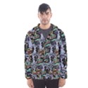 Comic Books Pattern Hooded Windbreaker (Men) View1