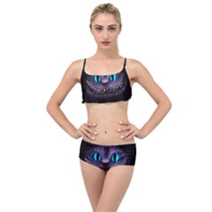 Cheshire Cat Animation Layered Top Bikini Set by Sudhe