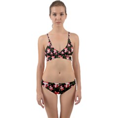 Fox And Trees Pattern Wrap Around Bikini Set by snowwhitegirl