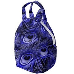 Peacock Feathers Color Plumage Travel Backpacks by Pakrebo