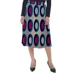 Background Colorful Abstract Classic Velour Midi Skirt  by HermanTelo