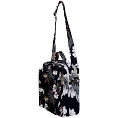 Beautiful Artistic Dark Tropical Pattern Crossbody Day Bag by Vaneshart