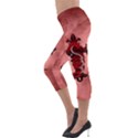 Awesome Chinese Dragon Lightweight Velour Capri Leggings  View3