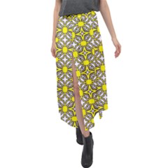 Df Fergano Velour Split Maxi Skirt by deformigo