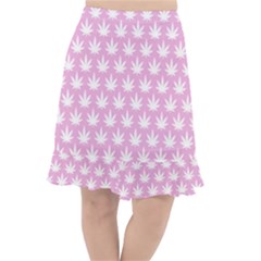 Kawaii Cannabis  Fishtail Chiffon Skirt by thethiiird