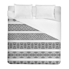 Borders Ikat Ethnic Frame Tribal Duvet Cover (full/ Double Size) by Wegoenart