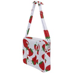 Seamless Pattern Fresh Strawberry Cross Body Office Bag by Wegoenart