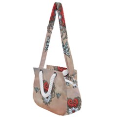 Wonderful Elegant Heart Rope Handles Shoulder Strap Bag by FantasyWorld7