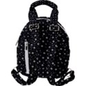 Black And White Intricate Geometric Print Travel Backpacks View2