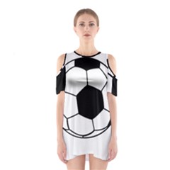 Soccer Lovers Gift Shoulder Cutout One Piece Dress by ChezDeesTees