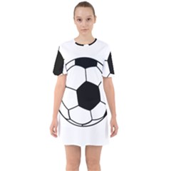 Soccer Lovers Gift Sixties Short Sleeve Mini Dress by ChezDeesTees