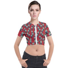 Zombie Virus Short Sleeve Cropped Jacket by helendesigns