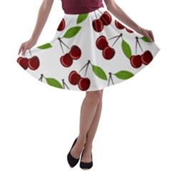 Fruit Life A-line Skater Skirt by Valentinaart