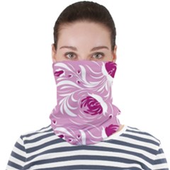 Folk Floral Pattern  Flowers Print  Face Seamless Bandana (adult) by Eskimos