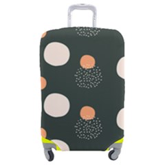 Black Peach White  Luggage Cover (medium) by Sobalvarro