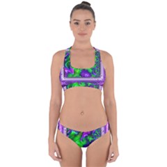 Feathery Winds Cross Back Hipster Bikini Set by LW41021