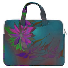 Evening Bloom Macbook Pro Double Pocket Laptop Bag (large) by LW323