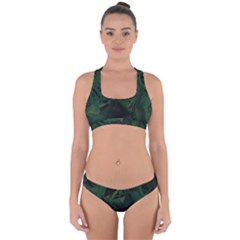 Sea Green Cross Back Hipster Bikini Set by LW323