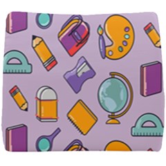 Back To School And Schools Out Kids Pattern Seat Cushion by DinzDas