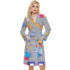 80s And 90s School Pattern Robe by NerdySparkleGoth