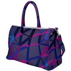 3d Lovely Geo Lines Duffel Travel Bag by Uniqued