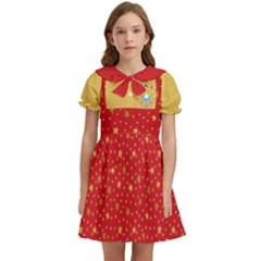 Alice In Wonderland Kids  Bow Tie Puff Sleeve Dress by NiniLand