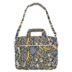 Floral Macbook Pro Shoulder Laptop Bag (large) by Sparkle