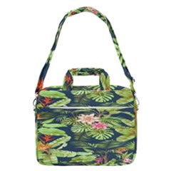 Flowers Pattern Macbook Pro Shoulder Laptop Bag (large) by Sparkle