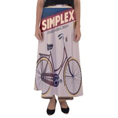 Simplex Bike 001 Design By Trijava Flared Maxi Skirt by nate14shop