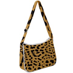 Animal Print - Leopard Jaguar Dots Zip Up Shoulder Bag by ConteMonfrey