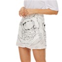 Astronaut-moon-space-astronomy Mini Front Wrap Skirt View2