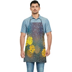  Raindrops Window Glass Kitchen Apron by artworkshop